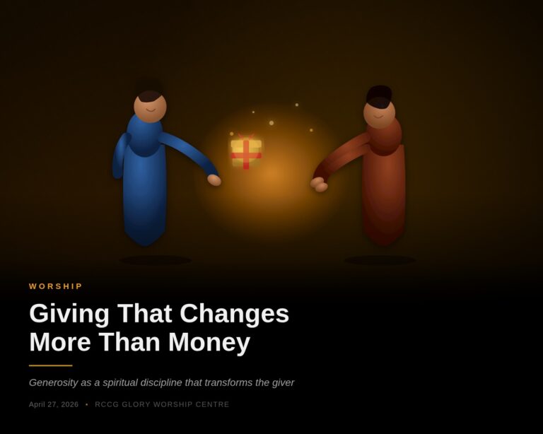 Giving That Changes More Than Money