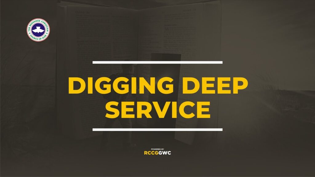21st April, 2026 Digging Deep Service.